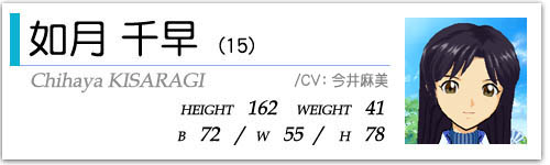 @瑁(15)  HEIGHT:162 WEIGHT:41  B72/W55/H78  CV:䖃