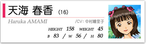 VCt(16)  HEIGHT:158 WEIGHT:45  B83/W56/H80  CV:㉗q